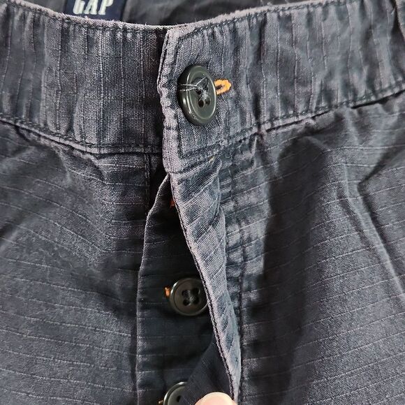 💜Vintage Gap Blue Adjustable Waistband Shorts Size 6 - Picture 3 of 8